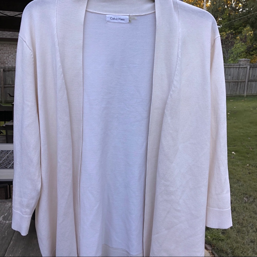 Calvin Klein Silk Cardigan